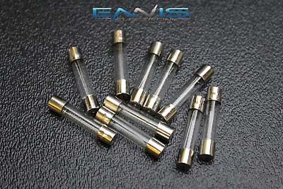 #ad 10 PACK 4 AMP AGC FUSE FUSES NICKEL PLATED GLASS FAST BLOW 1 1 4 1 4 INLINE AGC4 $7.95
