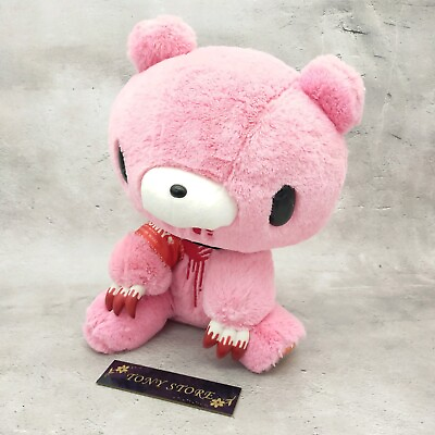#ad Chax GP Gloomy Stuffed Bear Plush CGP 415 9th Anniversary Pink 15in Studs Collar $144.99