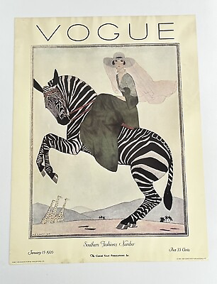 #ad Vogue Magazine Cover January 1926 $29.99