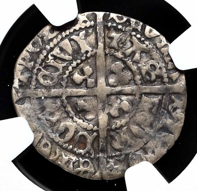 #ad ENGLAND. Edward IV 1461 1483 Hammered Silver Halfgroat S 2103 NGC Fine Detail $120.00