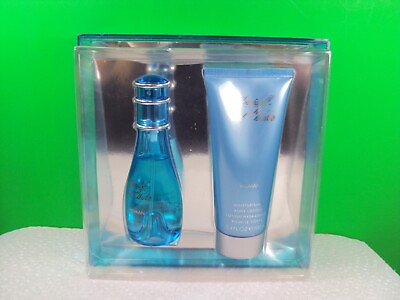 #ad DAVIDOFF COOL WATER WOMAN EDT 1.7 BODY LOTION 3.4oz GIFT SET A48A $36.79