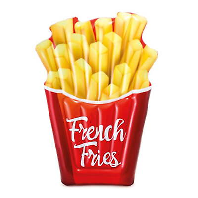 #ad French Fries Durable Vinyl Inflatable Pool Float Supports 220lbs $16.00