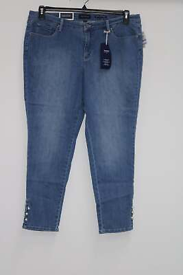 #ad Charter Club Denim Pearl Bar Ankle Jeans Blue 18 $21.99