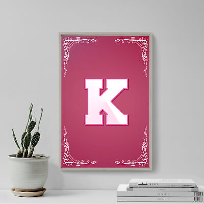 #ad The Letter K Photo Print Poster Art Gift Initial Capital Nursery Idea Large $122.50