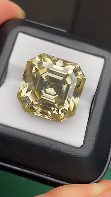 #ad 2CT CERTIFIED Natural Diamond Yellow Asscher Cut D Grade VVS1 1 Free Gift $56.00