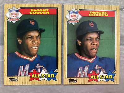 #ad 2 1987 Topps DWIGHT GOODEN Mets All Star TM Error amp; Corrected Cards #603 $6.95