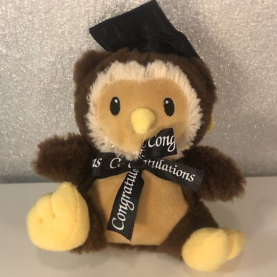 #ad Plush Owl with Graduation Cap Congratulations Gift American Greetings 7quot; $9.43