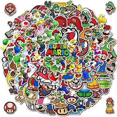 #ad 100Pcs Mario Stickers for Kids Mario Game Sticker for Teen Mario Bros Decal... $11.76