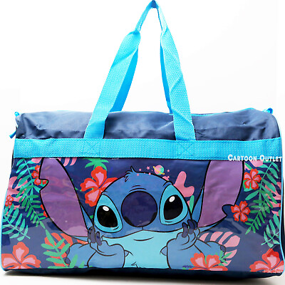 #ad Disney Lilo And Stitch Duffel Bag Carry On Overnight Travel Tote 18quot; Dance Bag $25.99