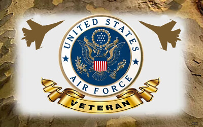 #ad Air Force Veteran signplaqueGIFTmilitarywarcombatmancavewall decor $14.99