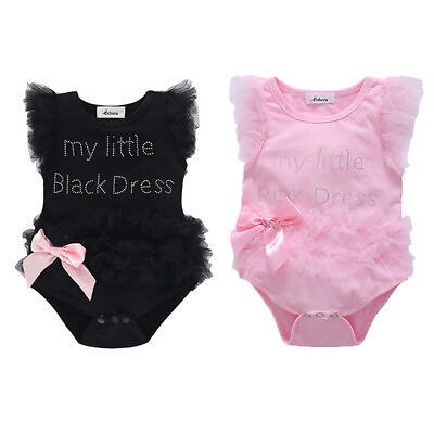 #ad Newborn Baby Girl Outfits Cotton Clothes Romper tutu Dress Jumpsuit Bodysuit $12.65
