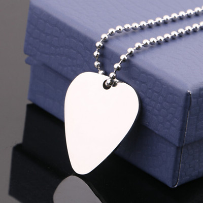 #ad Guitar Pick Silver Necklace Guitar Necklace Neck Picks Guitar Pick With $6.88