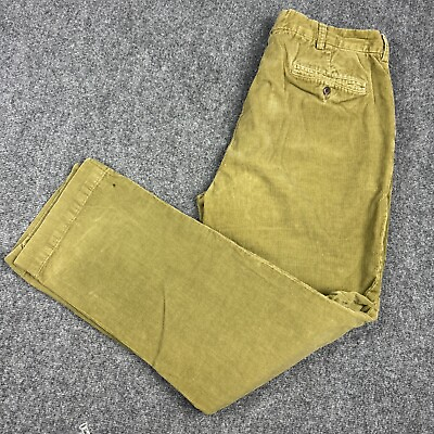 #ad Polo Ralph Lauren Pants Mens 36 X 32 Green Corduroy Cotton Prospect $24.99