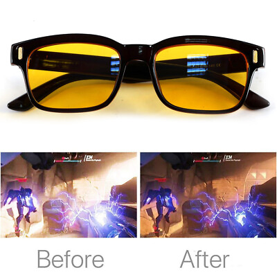 #ad Blue light Blocking Computer Gaming Glasses Anti Glare Anti UV Eyewear Filter $10.67