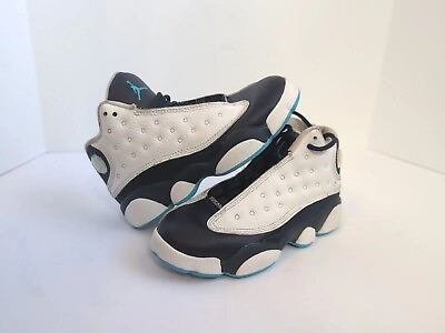 #ad Nike Air Jordan 13 Kids Retro PS Obsidian Navy Blue White Sneakers DJ3005 144 3Y $32.50