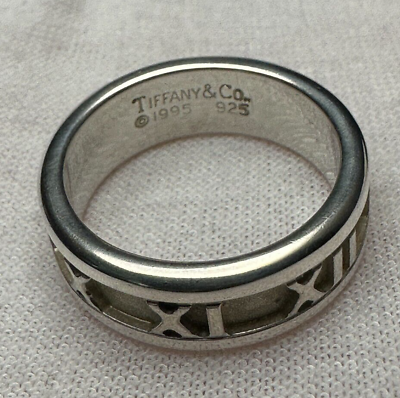#ad TIFFANYamp;CO. Sterling Silver 925 Atlas Ring US Size 5.25 $70.00