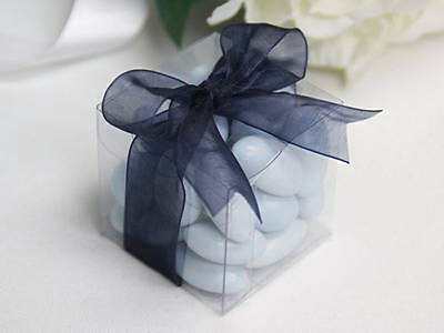 150 6cm square cube Bomboniere favor clear plastic PVC box wedding gift BULK BUY AU $99.50