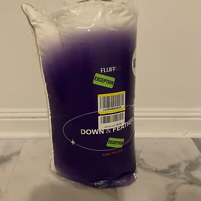 #ad FluffCo Down Alternative Basics King Size Pillow Pillow Bed $74.99