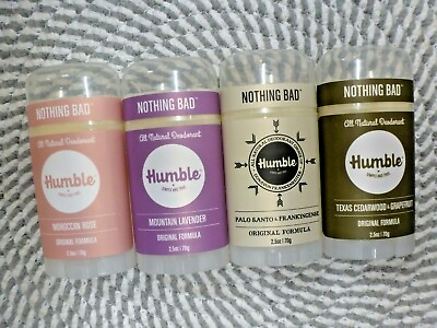#ad HUMBLE U PICK YOUR SCENT 19 SCENTS AVAILABLE ALL NATURAL DEODORANT 2.5 OZ EACH $18.97