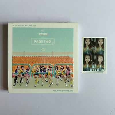 #ad TWICE PAGE TWO OFFICIAL LIMITED EDITION THAILAND EDITION ALBUM DAHYUN PHOTOCARD $125.00