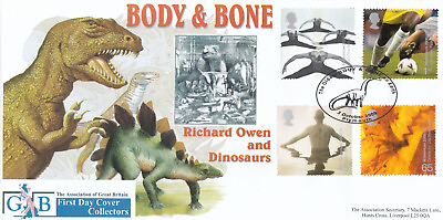 #ad 108717 Body amp; Bone Association GB FDC Dinosaur Plymouth 2000 GBP 16.98
