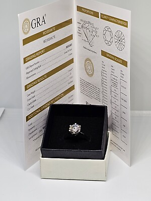 #ad 3 carat moissanite ring Sz7 $165.00