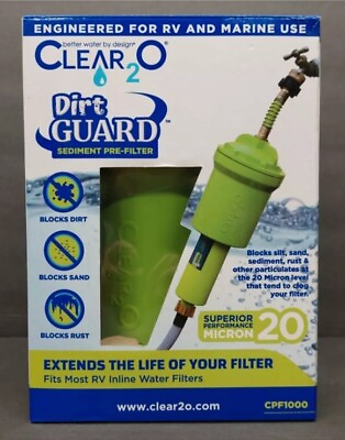 #ad CLEAR2O DirtGUARD Sediment Pre Filter 2O MICRON FILTER CPF1000 New $29.97