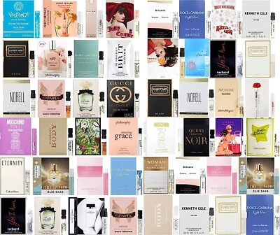 #ad Lot of 10 Women Perfume Samples Random EDP EDT Dior YSL VERSACE Chloe etc. $22.95