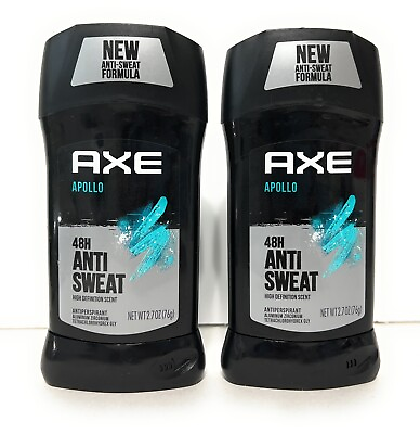 #ad 2 Pack AXE Apollo 48H Men Antiperspirant Deodorant Sage amp; Cedarwood Scent 2.7oz $11.95