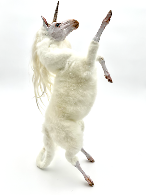#ad Handmade high quality posable Art Doll White Unicorn Artist : Red Riverroad 25cm $350.00