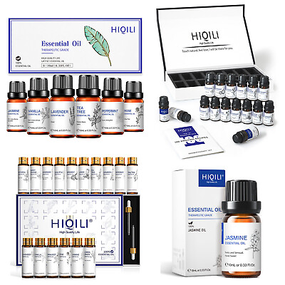 #ad HIQILI Pure Essential Oil Set Aromatherapy Home Diffuser Fragrance Oils Gift Kit $21.99