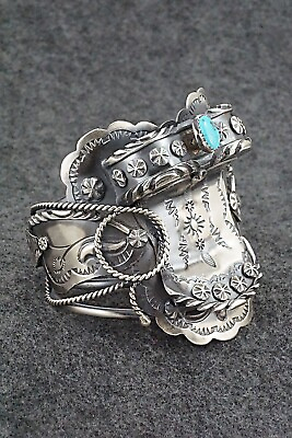#ad Turquoise amp; Sterling Silver Bracelet Tim Yazzie $1625.00