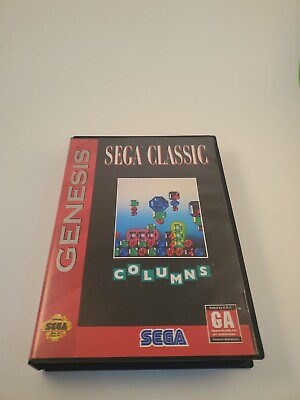 #ad Columns Sega Genesis 1990 CIB Complete Tested $14.96