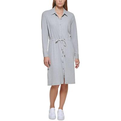 Calvin Klein Womens Tie Waist Midi Daytime Shirtdress BHFO 4899 $12.49