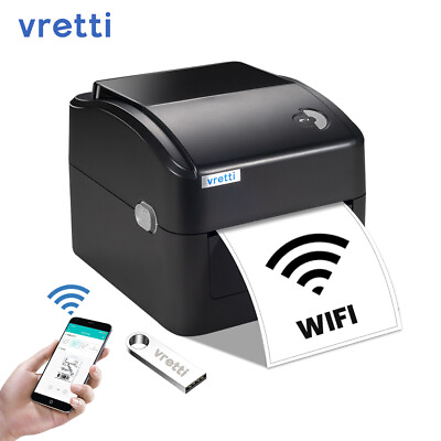 #ad VRETTI Thermal Label Printer 4x6 Wireless Wifi For UPSUSPSEtsyeBay $89.99