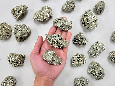 #ad Pyrite Crystal Chunks 2quot; to 3quot; Pyrite Stone AKA Fool#x27;s Gold from Peru $8.00
