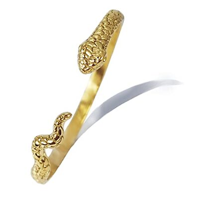 #ad DEAROK 14K Gold Bracelet for Women Snake Cuff Bracelet for Girls Open Bangle ... $10.25