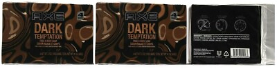 3 Pack Axe For Men Dark Temptation Face amp; Body Bar Soap 4 Bars Per Pack 3.7oz $26.99