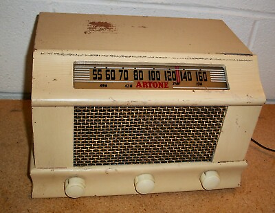 #ad Vintage ARTONE FTR Federal Telephone Radio model 1030T Tabletop AM SW Tube $150.00