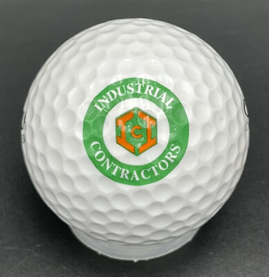#ad Industrial Contractors Logo Golf Ball 1 Wilson Ultra Competition Pre Owned $9.99