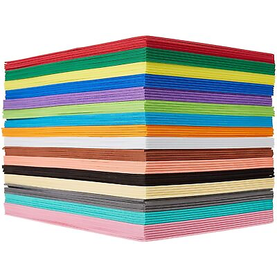 #ad 80 Pack Eva Foam Handicraft Sheets 6 X 9 Inches Colorful Crafting Sponge Pap $32.29