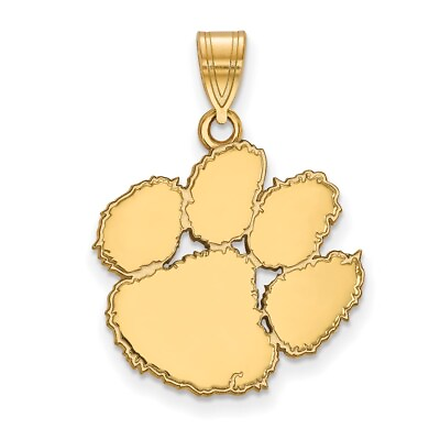 10k Yellow Gold LogoArt Clemson University Tiger Paw Large Pendant 2.42g $439.80