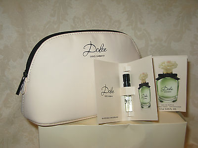 Dolce amp; Gabbana #x27;Dolce#x27; Women#x27;s Eau de Parfum Samples with White Cosmetic Bag. $31.03