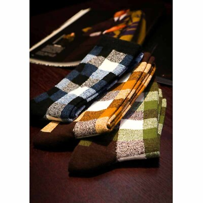 #ad 4Pairs Funky Mens Womens Plaid Cotton Ankle Socks Fancy Crew Casual Unisex Socks $12.30