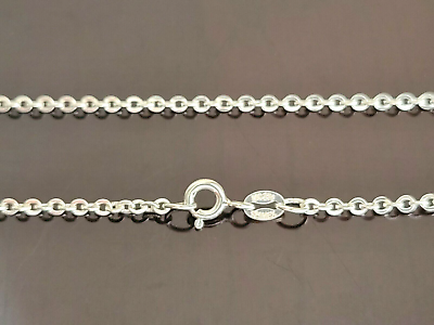 #ad Erick#x27;s Sterling Silver 20 In. Long Round Link Chain Taxco.925 $35.00