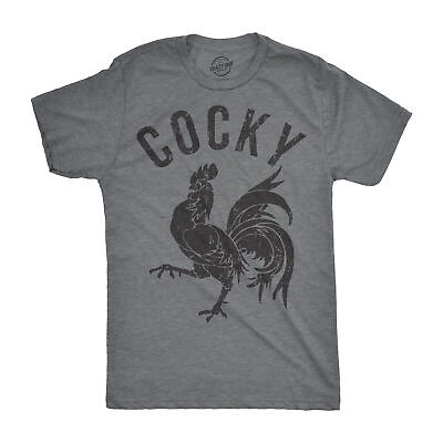 #ad Mens Cocky T shirt Funny Sarcastic Rude Tee Hilarious Adult Humor Dad Joke $13.10