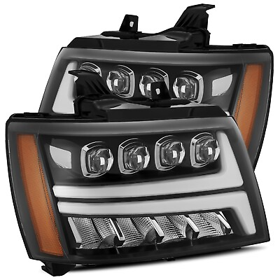 #ad For 07 13 Chevrolet Suburban Avalanche Nova Jet Black LED Headlights Headlamps $820.00