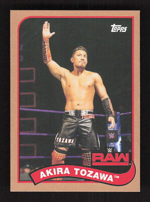 #ad 2018 Topps Heritage WWE Bronze Parallel Akira Tozawa #2 $2.80