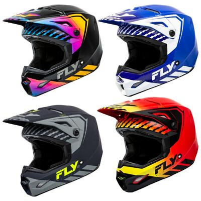 #ad Fly Racing Mens Kinetic Menace Lightweight Protective Motocross Riding Helmets $50.98