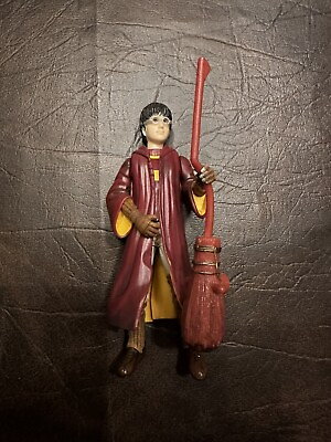 #ad Harry Potter Figure Quidditch Loose Mattel 2001 With Broom $13.50